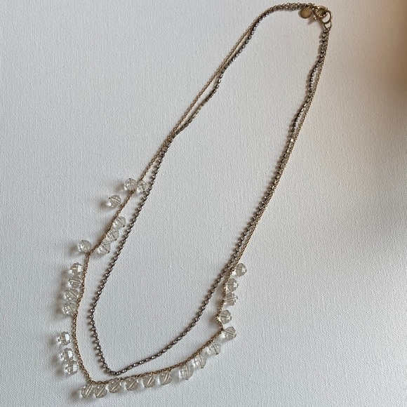J Crew Long Layered Necklace - Picture 1 of 7